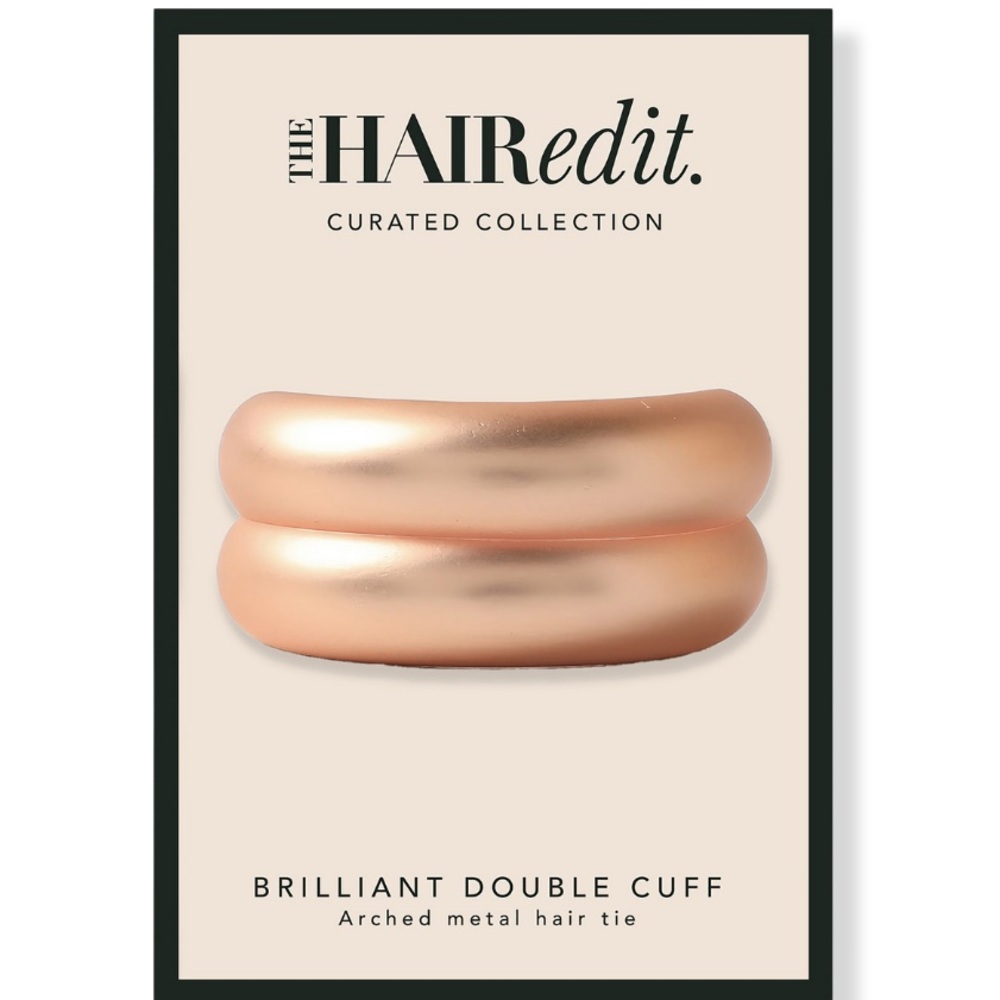 Rose Gold Double Cuff Hair Tie